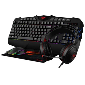 Havit 4i1 Gaming sæt - keyboard, mus, musemåtte & Høretelefoner